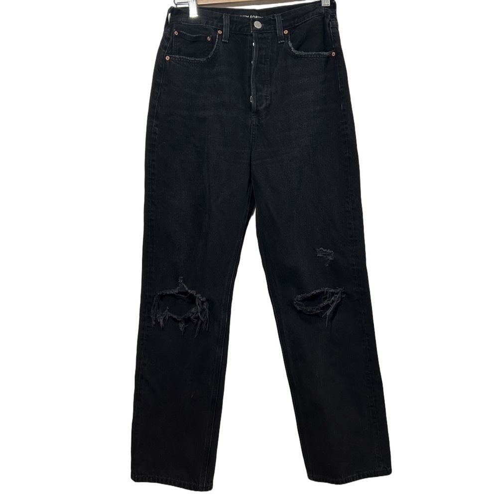 Denim Forum Black Ripped women’s Jeans Size 26